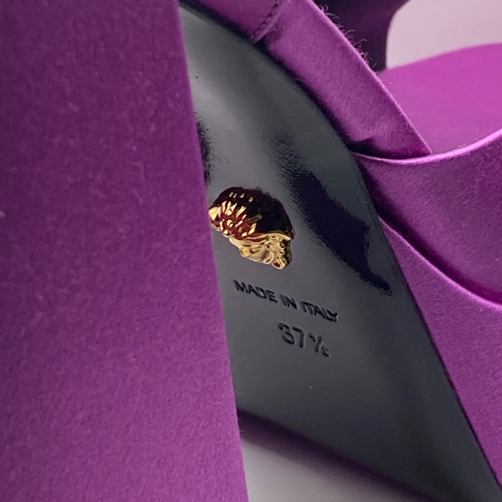 Versace purple platform sandal - Picture 10 of 11